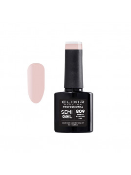 Vernis semi-permanent 809 French Manucure Pink 8ml ELIXIR