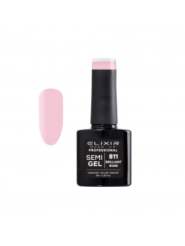 Vernis semi-permanent 811 Brilliant Rose 8ml ELIXIR