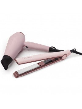 Pack Lisseur C1 + Sèche-Cheveux Kompactissimo Pink CORIOLISS