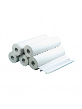 Drap d'examen blanc lisse 70cm