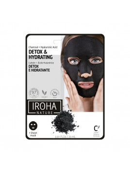 Masque tissu Detox Charbon 20ml IROHA NATURE