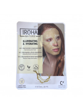 Masque tissu Illuminateur et Hydratant 20ml IROHA NATURE