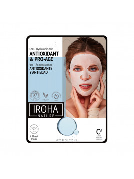 Masque tissu Anti-Oxydant et Anti-Âge 20ml IROHA NATURE